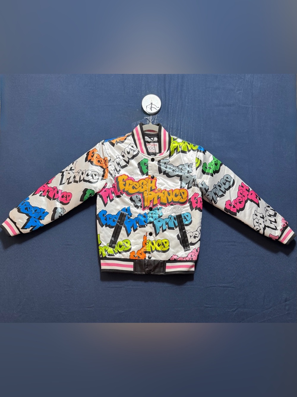 100% Satin Size XS NWT Headgear Classics Youth Fresh Prince Graffiti Satin jkt.